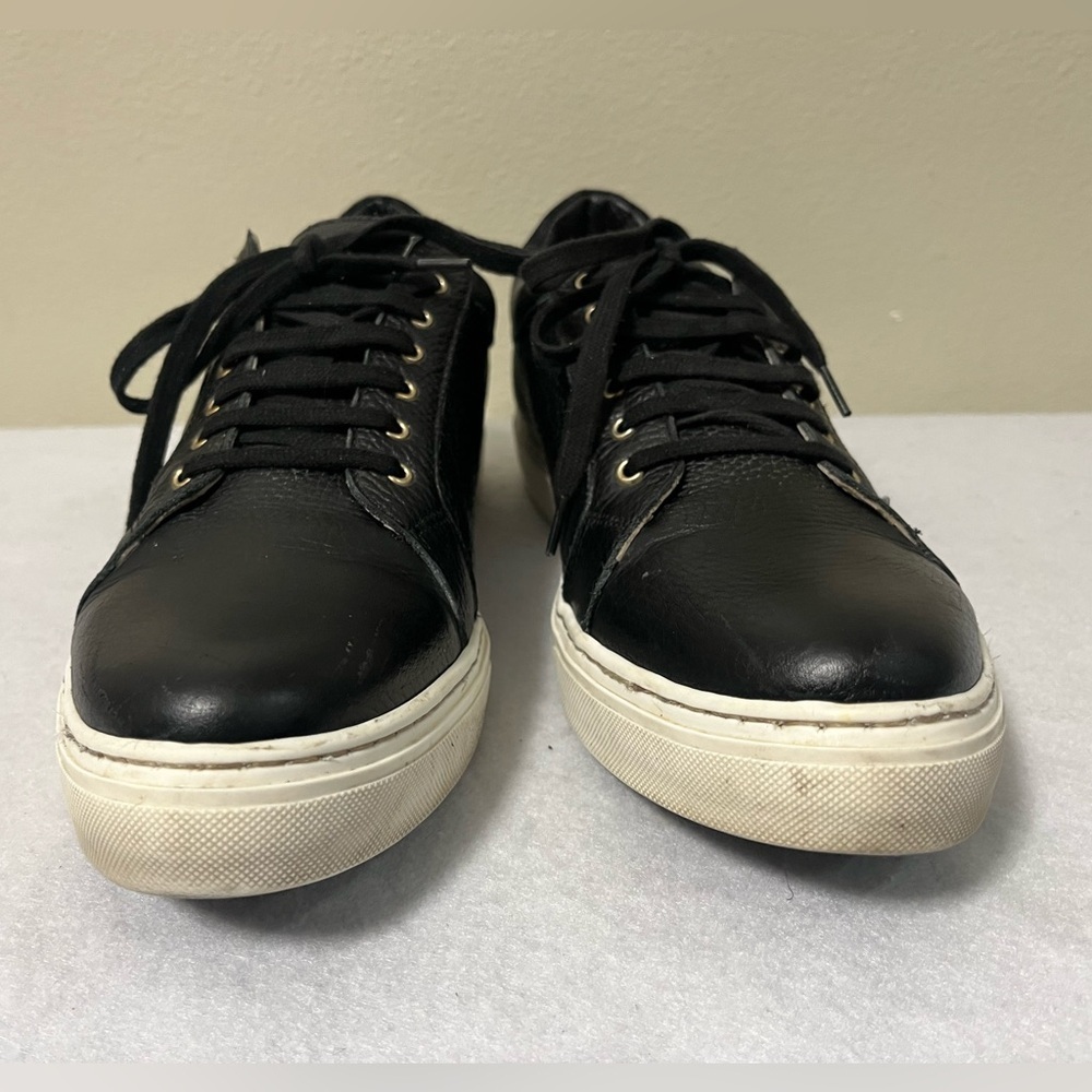 Sarah Flint Perfect Sneaker Black Leather Lace Up Shoes Women’s Size 11 EU 42 - Picture 8 of 10